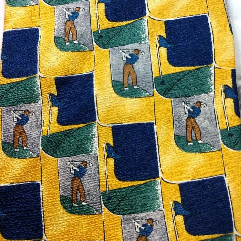 Mens Traditional Sport Silk Tie Collection Hilfiger Jack Nicholas Golf Hunt Club